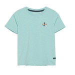 Minymo MINYMO - Shortsleeve turquoise t-shirt with surfer embroidery