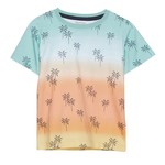 Minymo MINYMO - T-shirt multicolore à manches courtes avec motif integral de palmiers