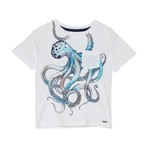 Minymo MINYMO - White Short Sleeve T-Shirt with an Octopus Print