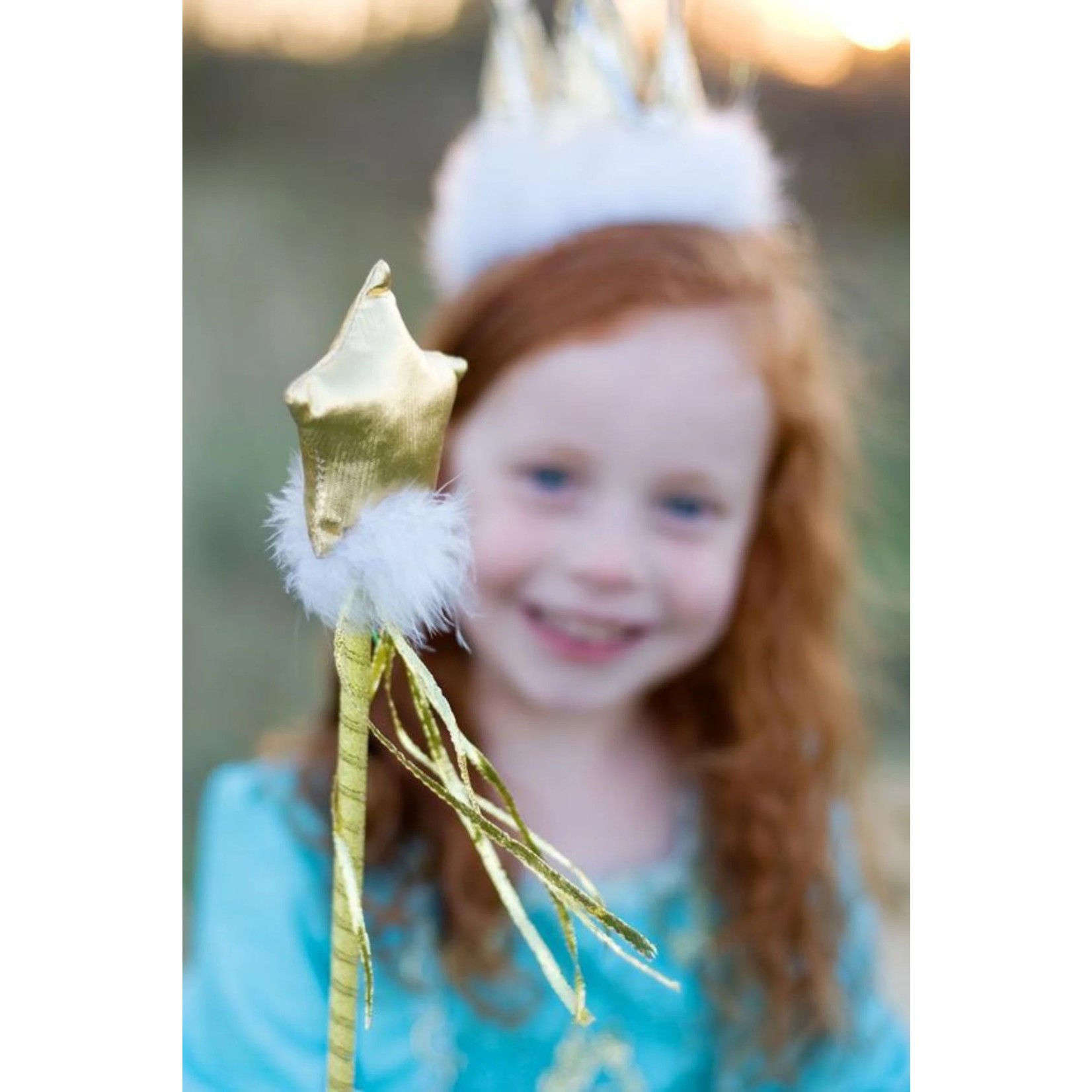 Great Pretenders GREAT PRETENDERS - Cushioned Star Wand with Feathers (multiple choices)
