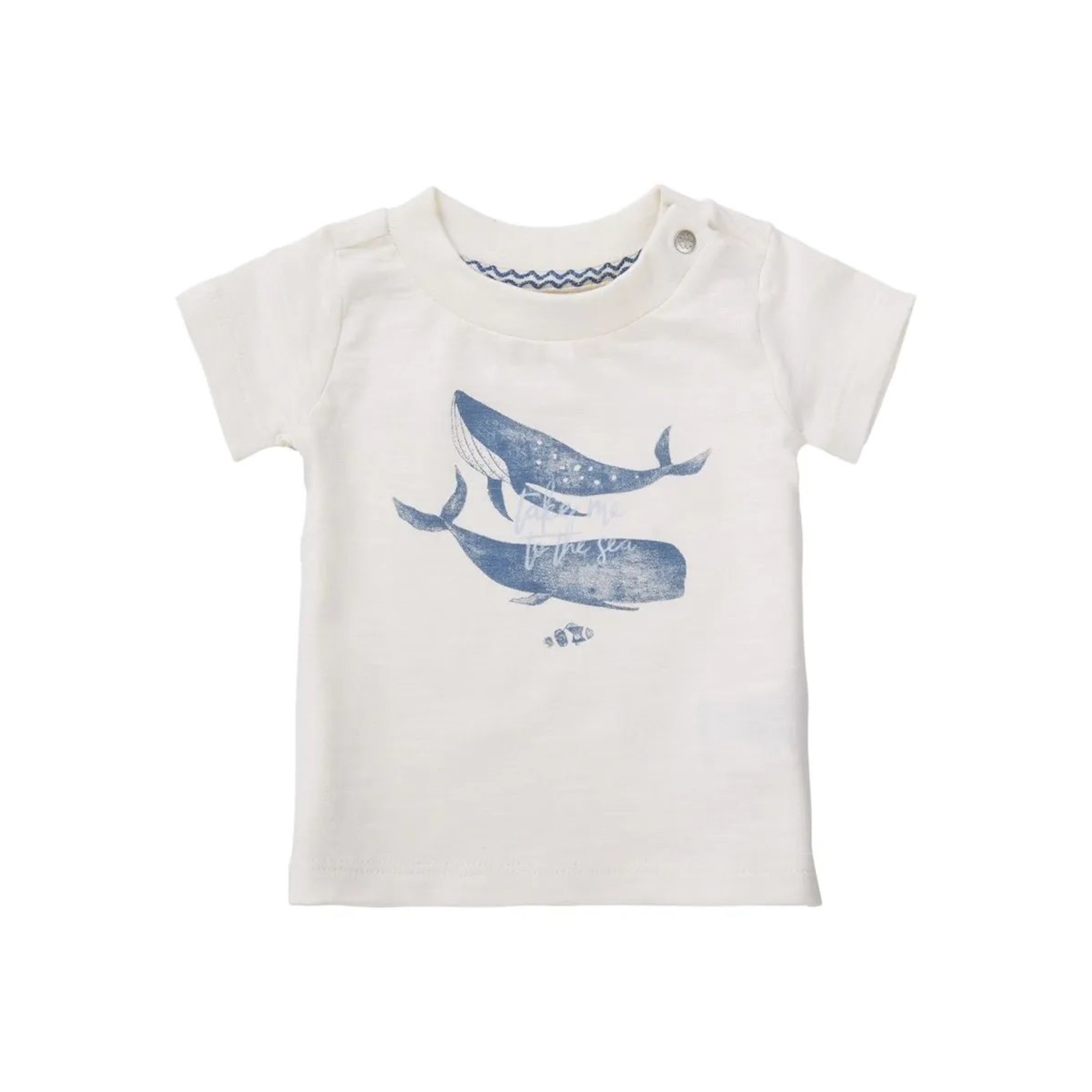 Noppies NOPPIES - T-shirt à manches courtes ecru avec imprimé de baleines 'Montevallo'