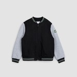 Miles the label MILES THE LABEL - Canvas and Fleece Black Bomber Jacket