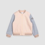 Miles the label MILES THE LABEL - Canvas and Fleece Light Pink Bomber Jacket