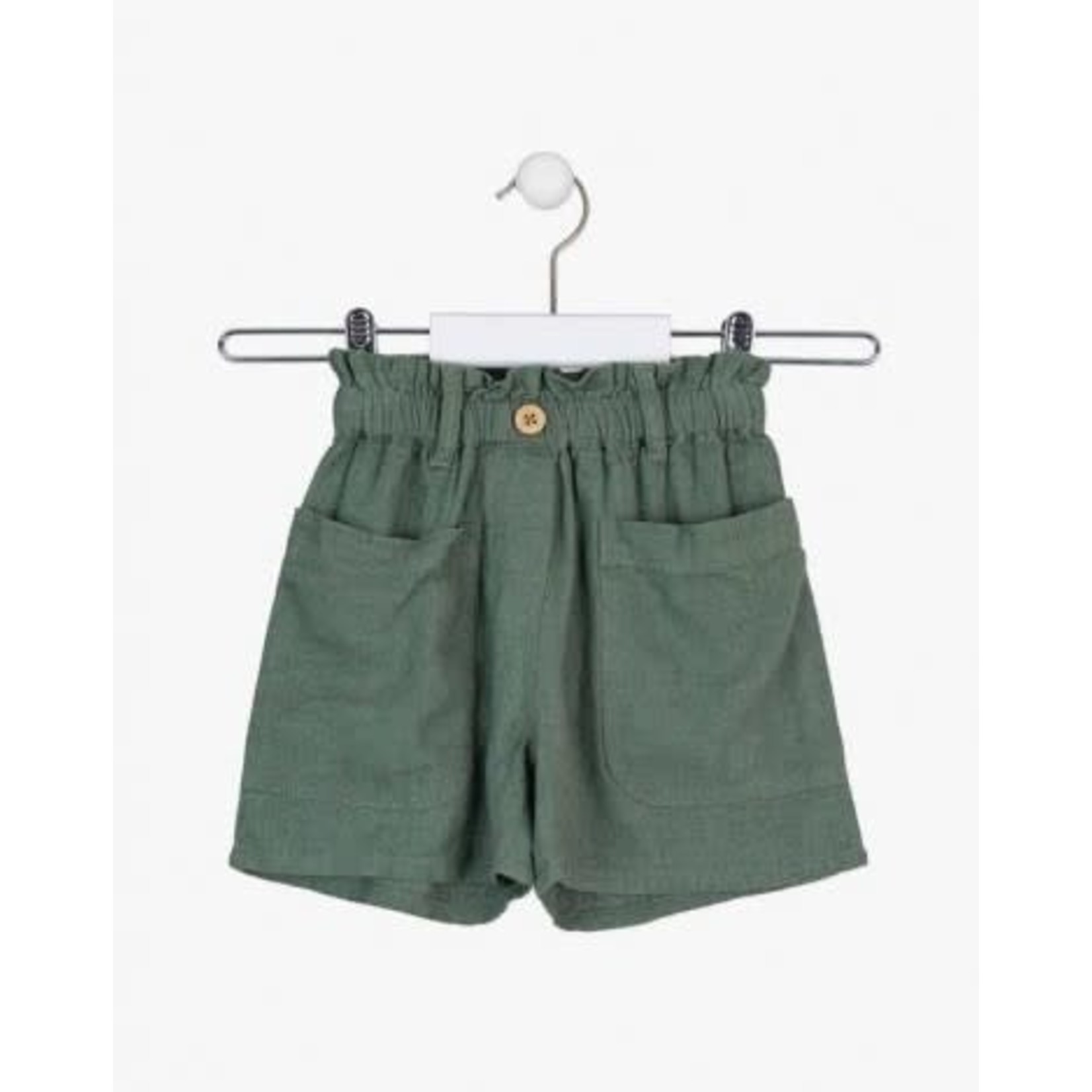 Losan LOSAN - Khaki Shorts with Elastic Waist and Front Pockets