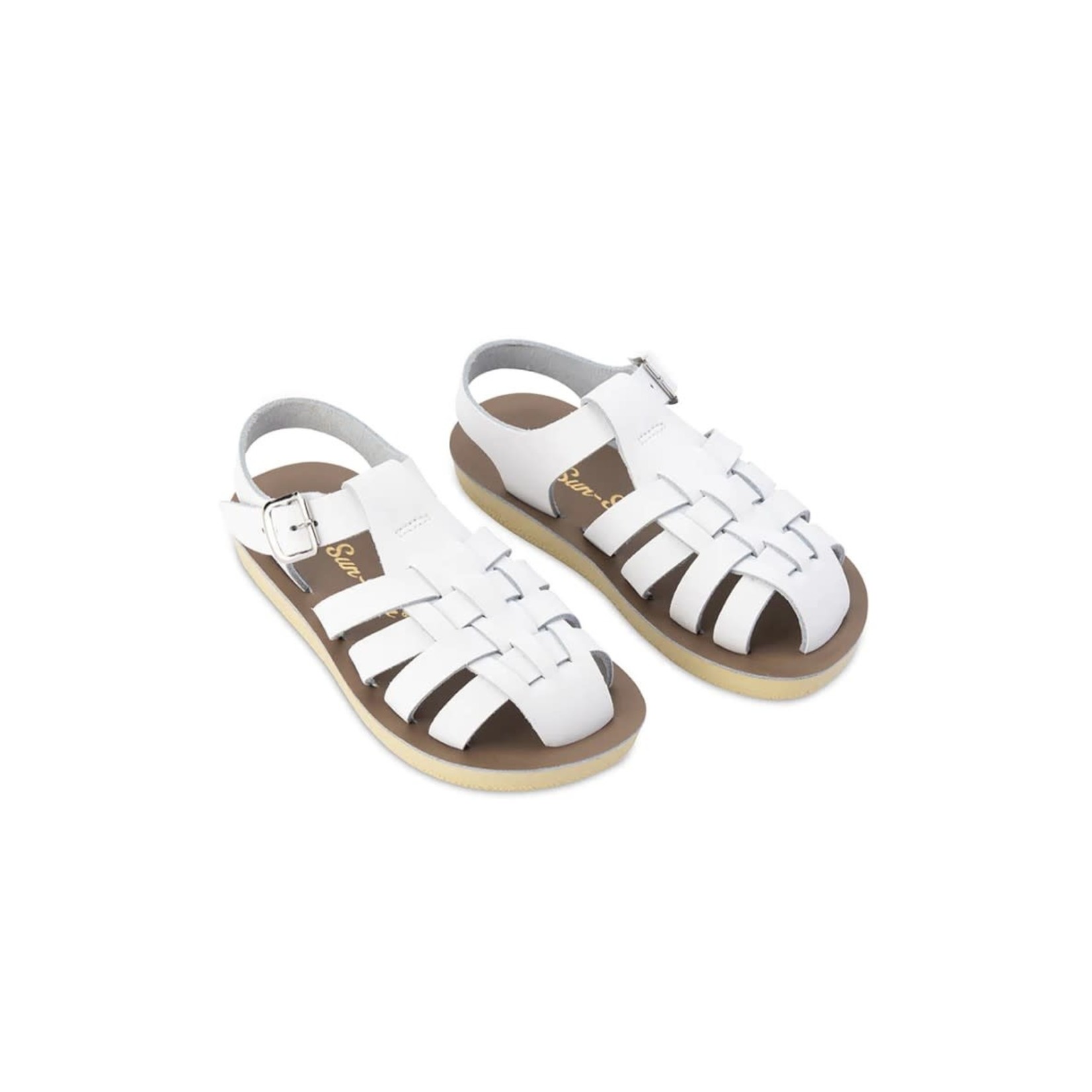 Saltwater Sandals SALTWATER SANDALS Closed toe leather sandals Sailor White