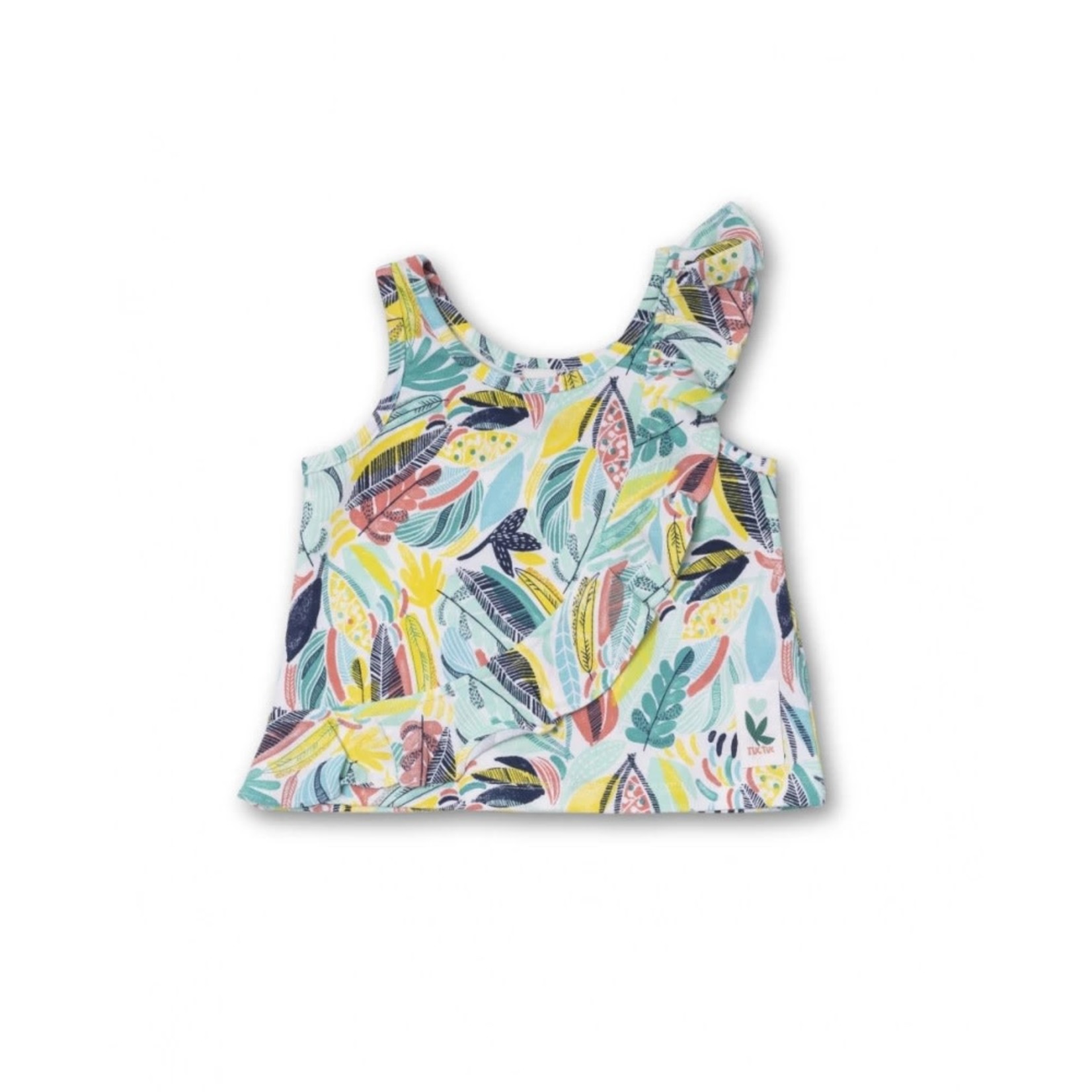 TUC TUC -Two-piece Kit White Tank Top with Tropical Foliage Print and - La  Culotte à l'Envers