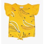 TucTuc TUC TUC - T-shirt à manches courtes en jersey de coton jaune avec motif de bananes 'Tropic Feelings'