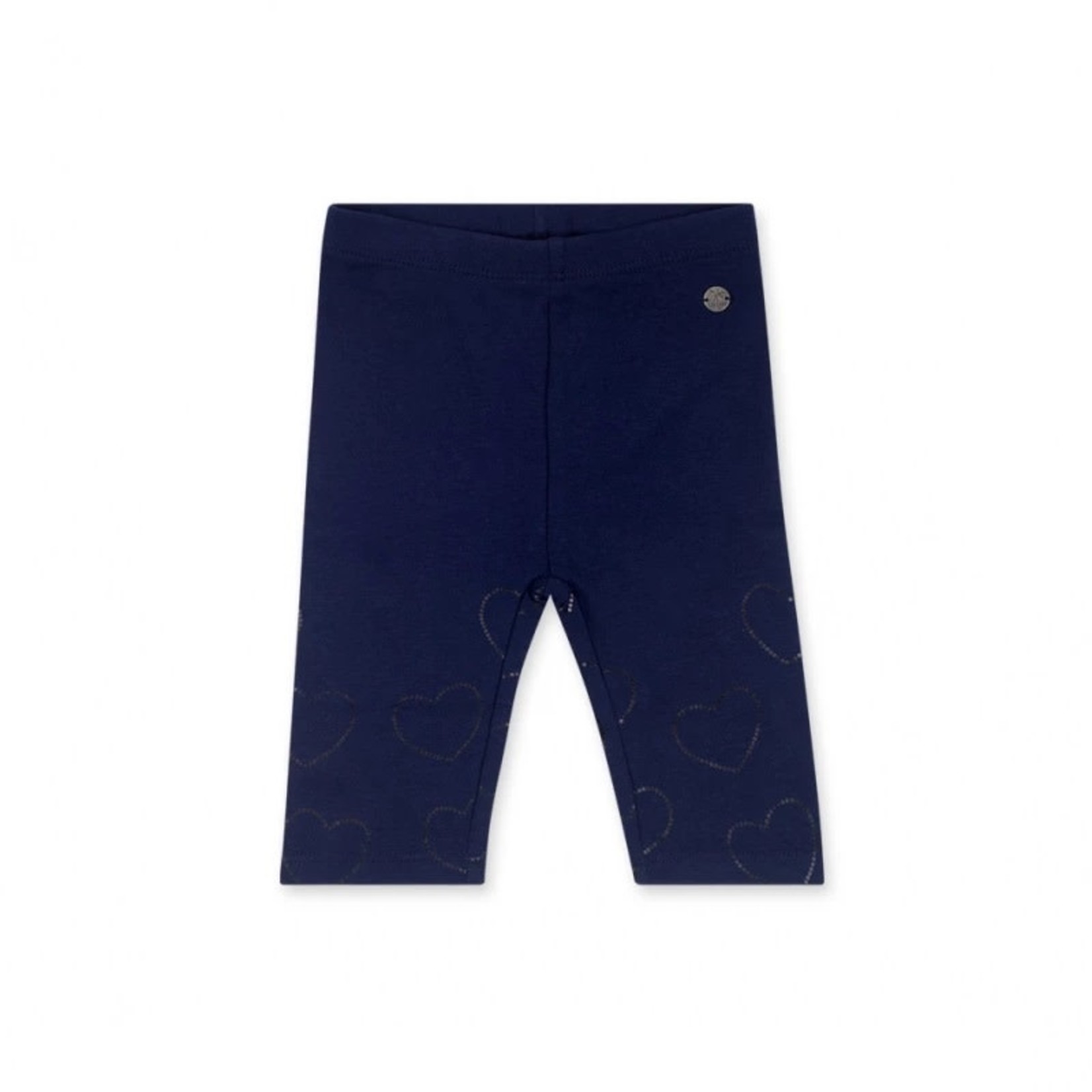 TucTuc TUC TUC - Navy Capri Leggings with Dotted Hearts Print