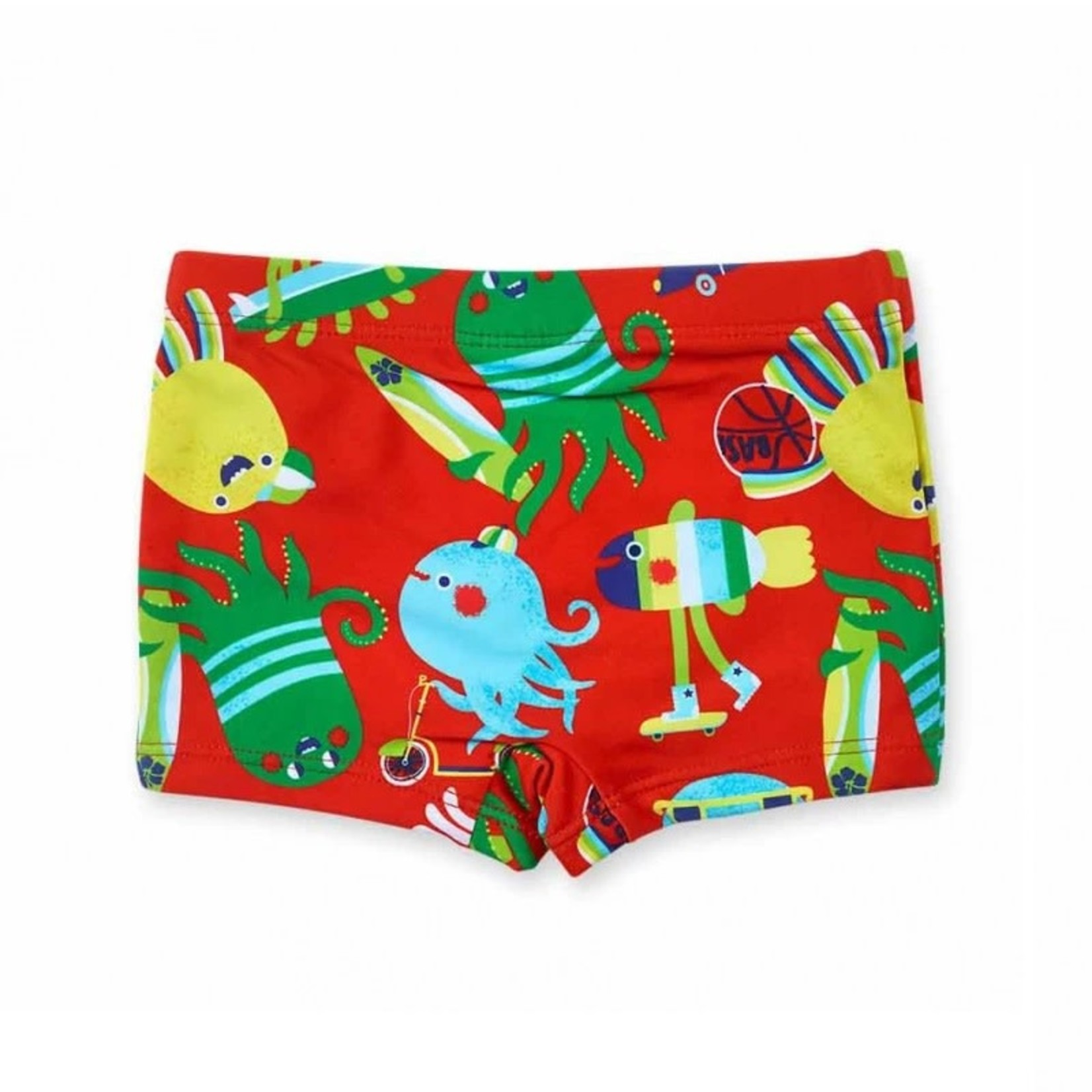 TucTuc TUC TUC - Swim Shorts with Funny Sea Animals Print 'Holidays'