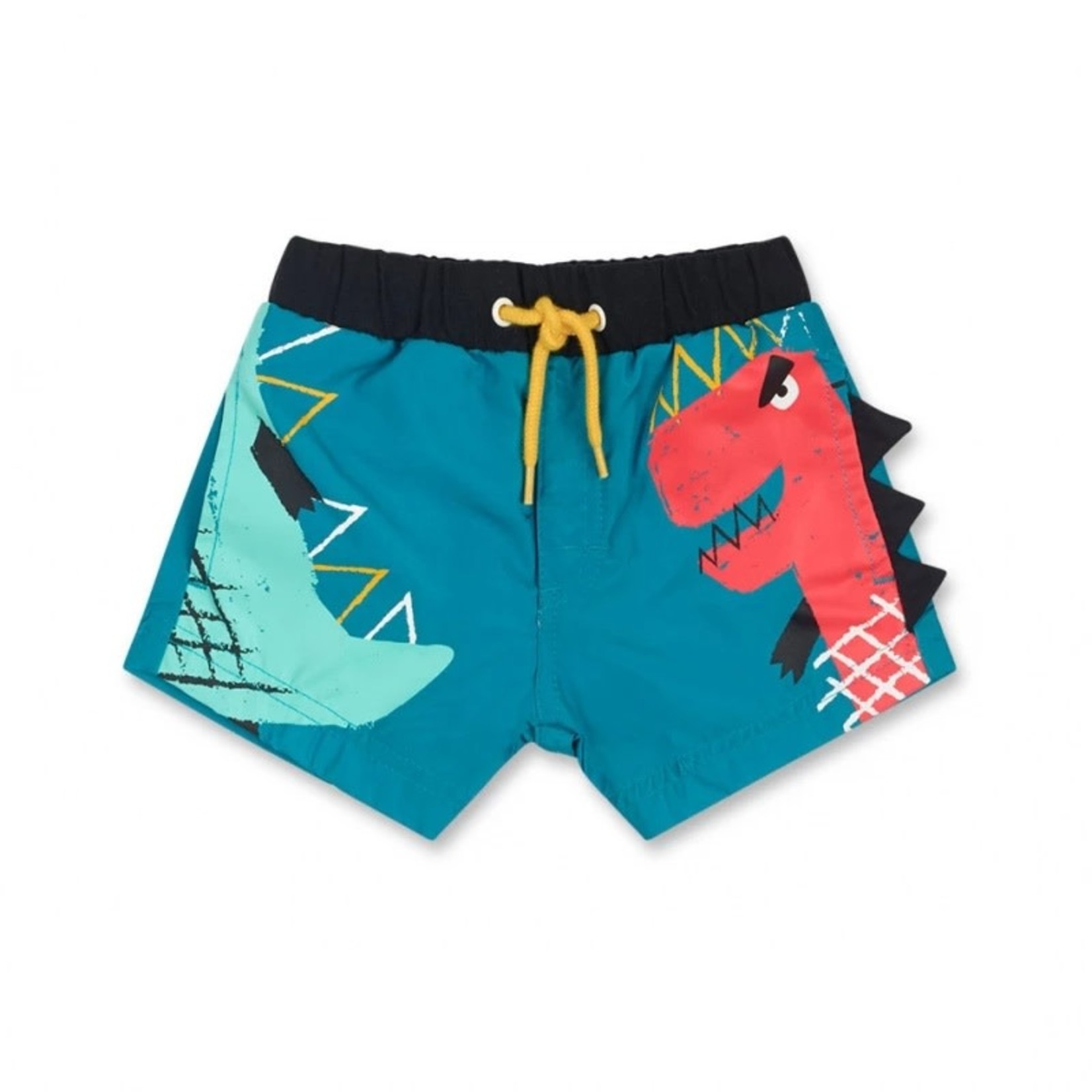 TucTuc TUC TUC - Printed Turquoise Boardshorts 'Fruity Dinosaurs'