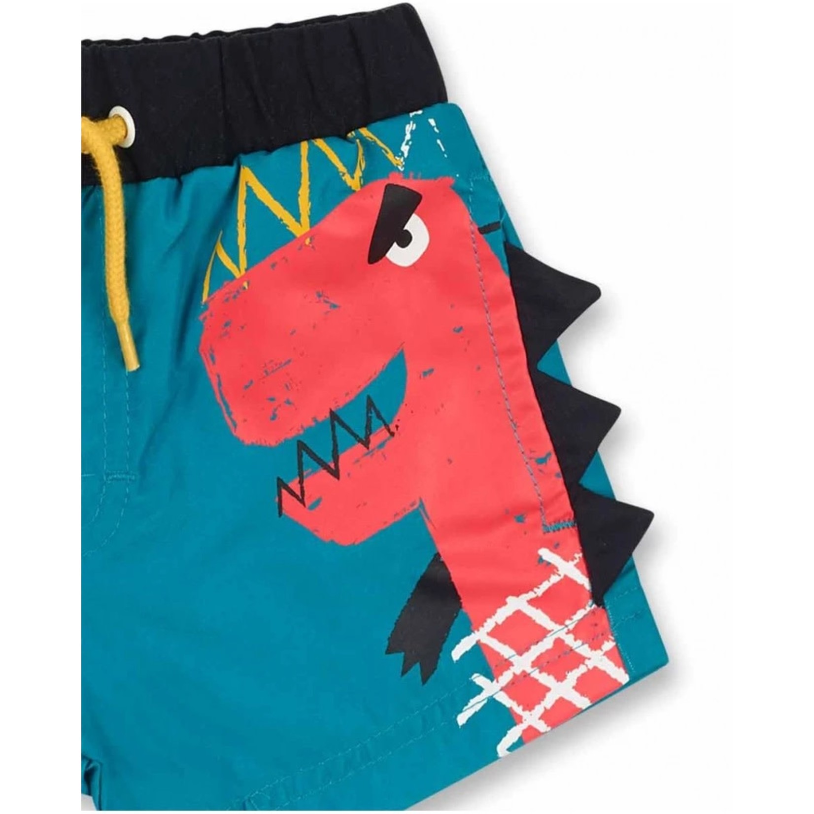 TucTuc TUC TUC - Printed Turquoise Boardshorts 'Fruity Dinosaurs'