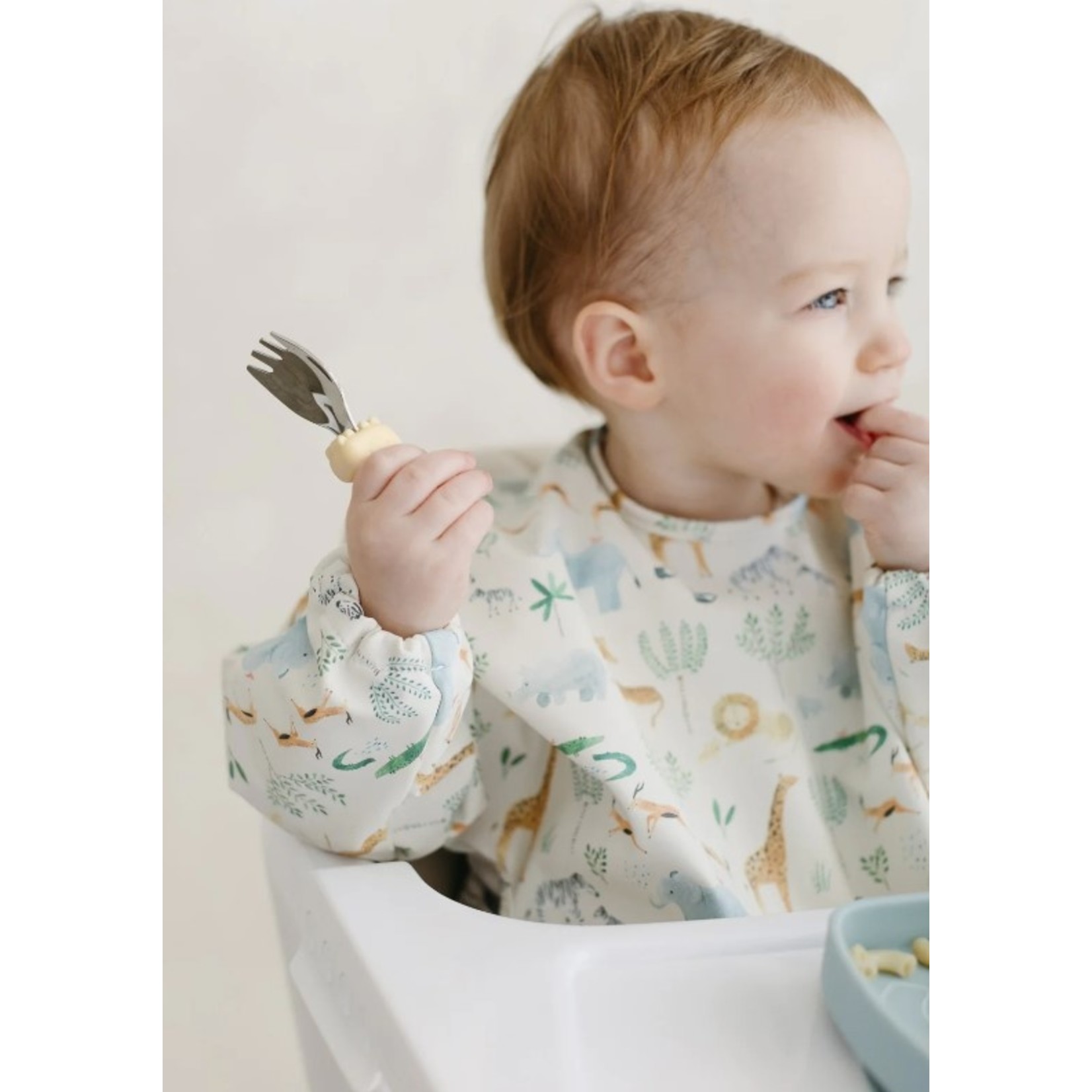 Loulou Lollipop LOULOU LOLLIPOP - Waterproof longsleeve bib 'Safari'