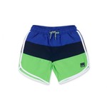 TucTuc TUC TUC - Boardshorts with Blue, Navy and Green Stripes 'Diving Adventures'