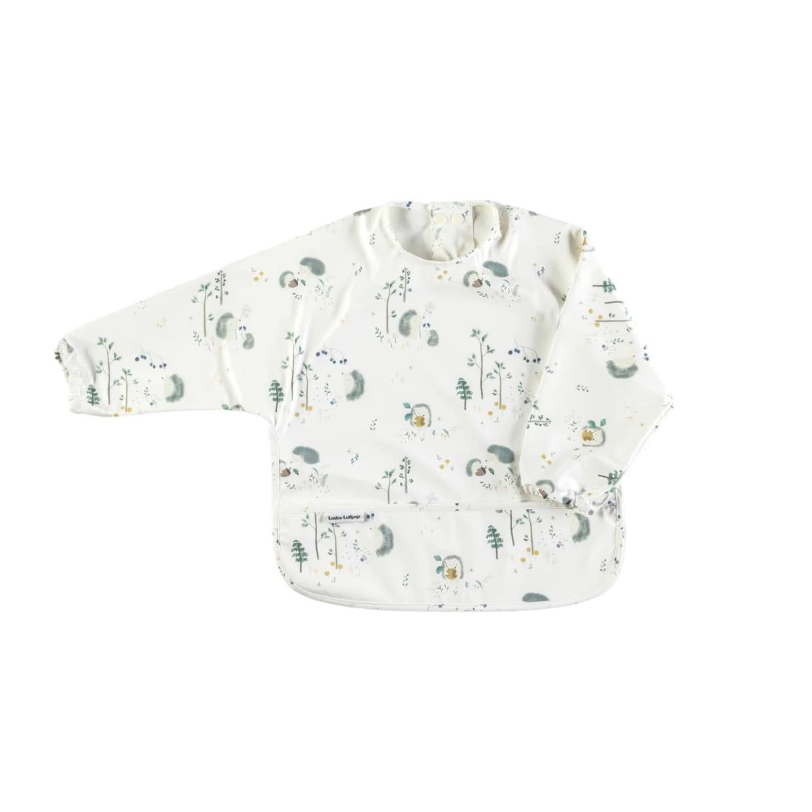 Loulou Lollipop LOULOU LOLLIPOP - Waterproof longsleeve bib 'Hedgehog'