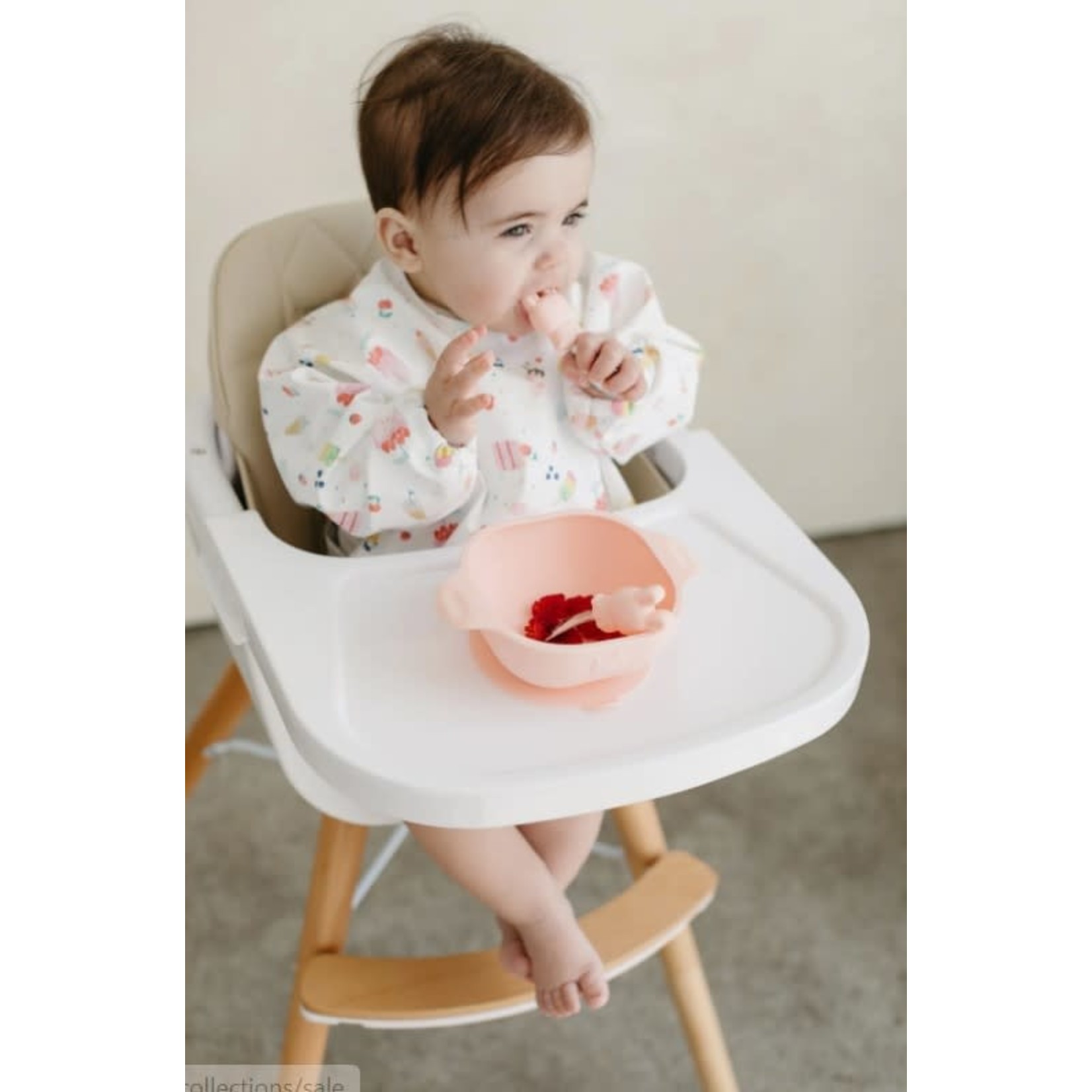 Loulou Lollipop LOULOU LOLLIPOP - Waterproof longsleeve bib 'Sweet Hearts'