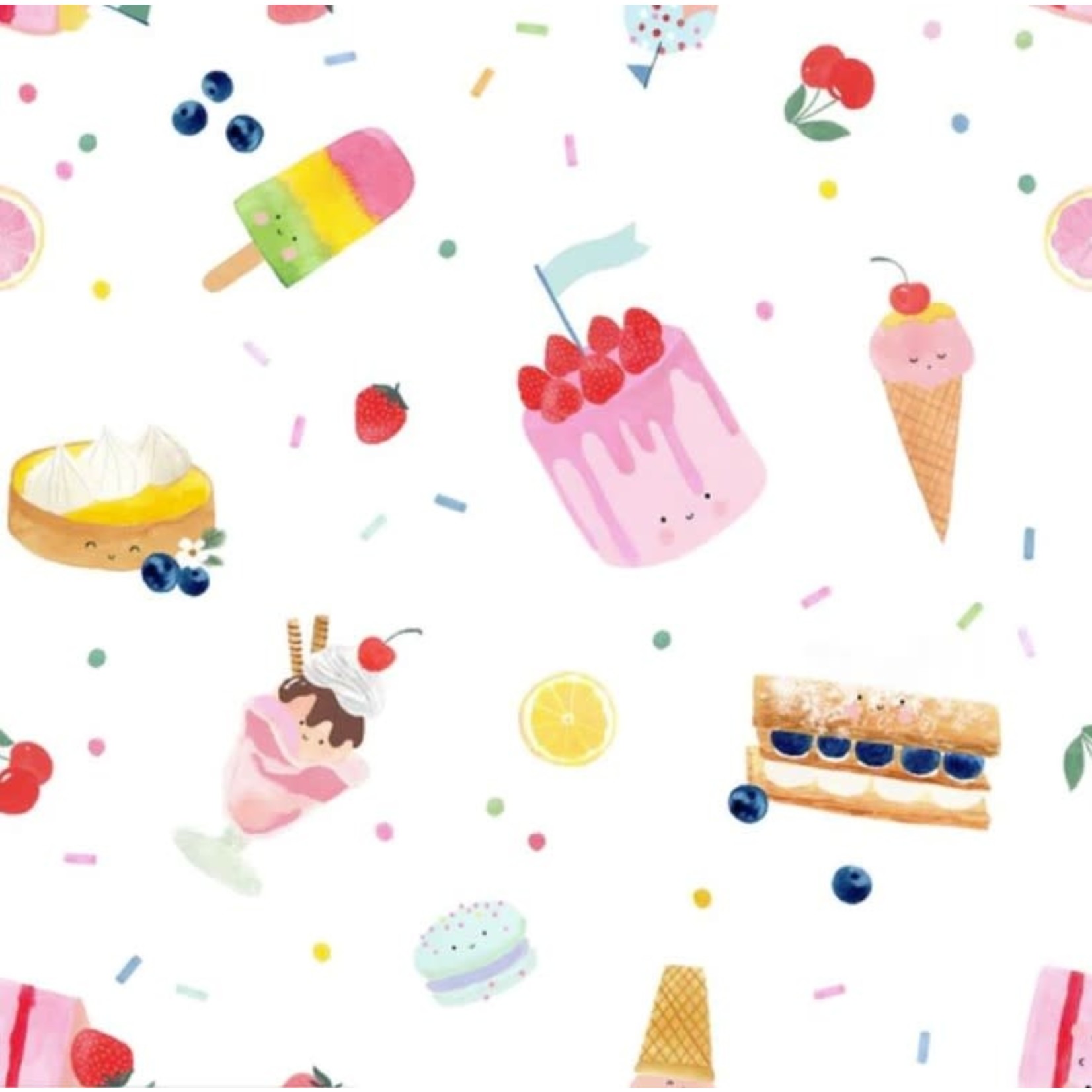 Loulou Lollipop LOULOU LOLLIPOP - Bavette imperméable avec manches 'Sweet Treats'