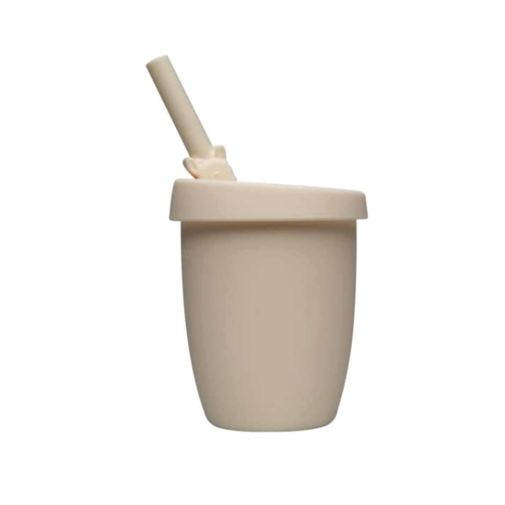 Loulou Lollipop LOULOU LOLLIPOP - Kid's Silicone Cup & Straw set- Lama