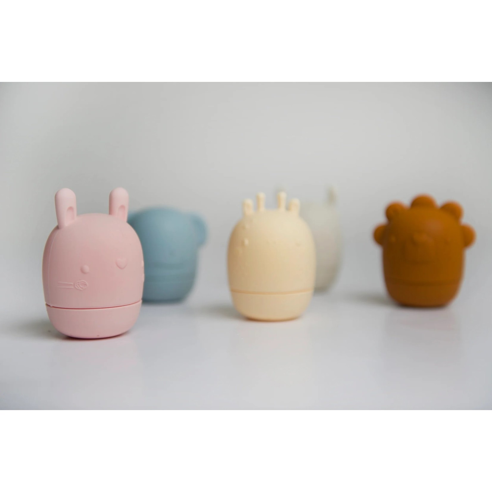 Loulou Lollipop LOULOU LOLLIPOP -  Jouets de bain en silicone 'éléphant, lapin et girafe'