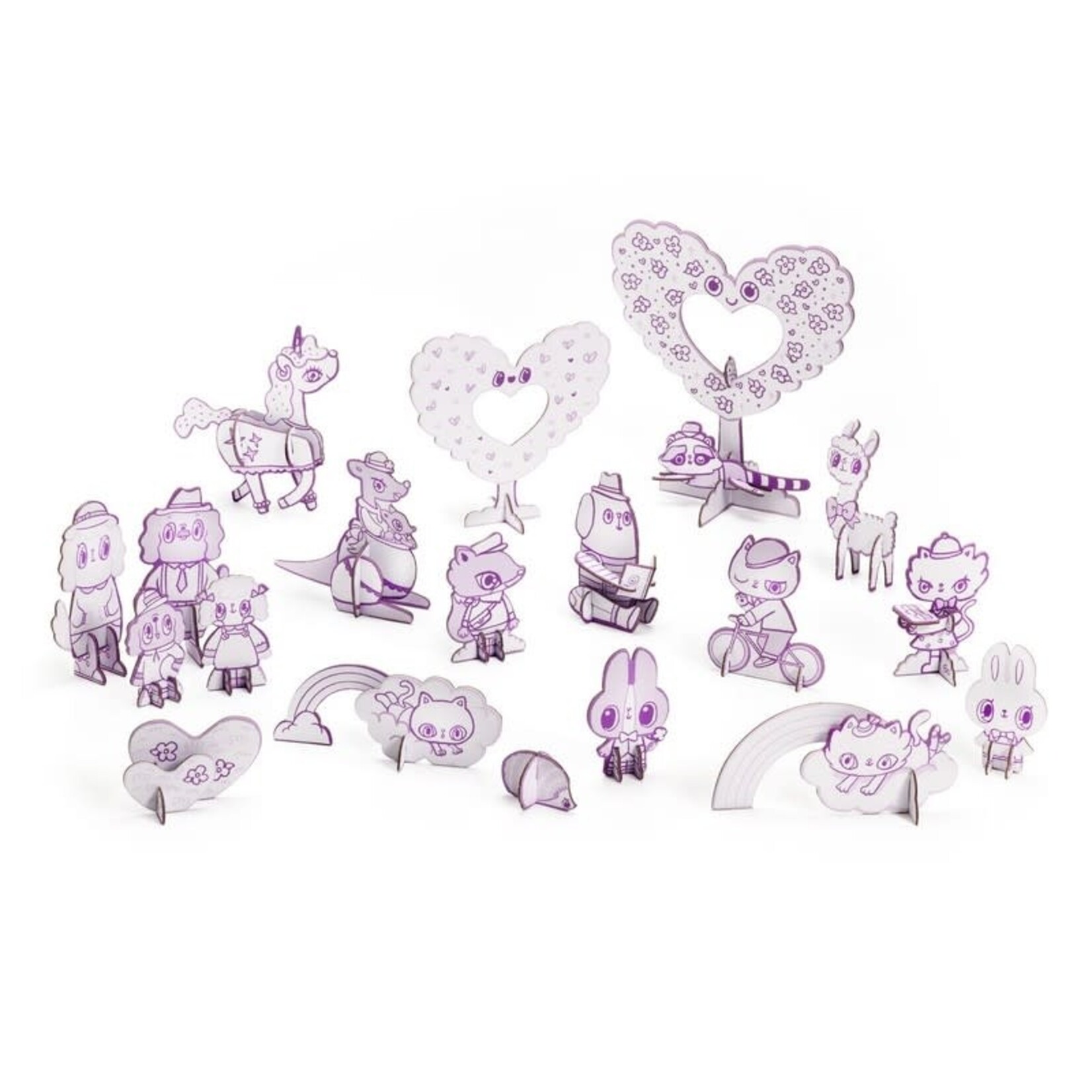 Djeco DJECO - Activité de bricolage 'Color Assemble Play' - Monde Kawaii