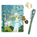 Djeco DJECO - Small Secret Diary with Girl and Bird Print and Magic Pen 'Charlotte'