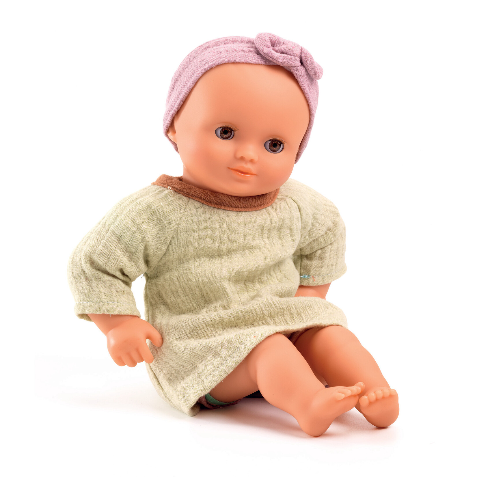 Djeco DJECO - Pomea Collection Doll - 'Pistache' with Clothes