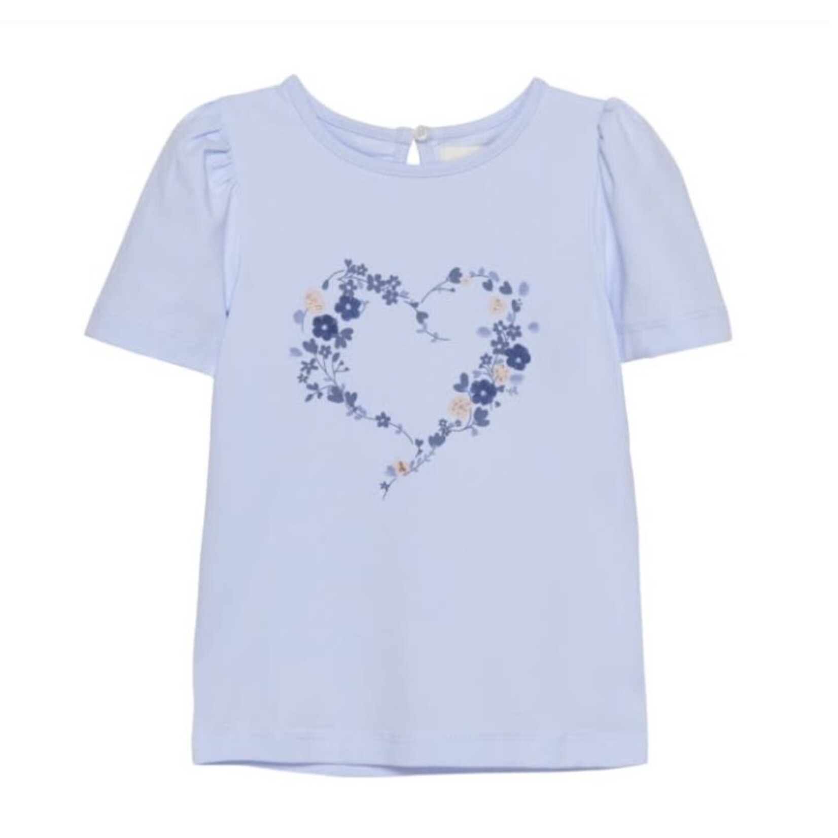 Creamie CREAMIE - T-shirt à volants aux épaules bleu periwinkle
