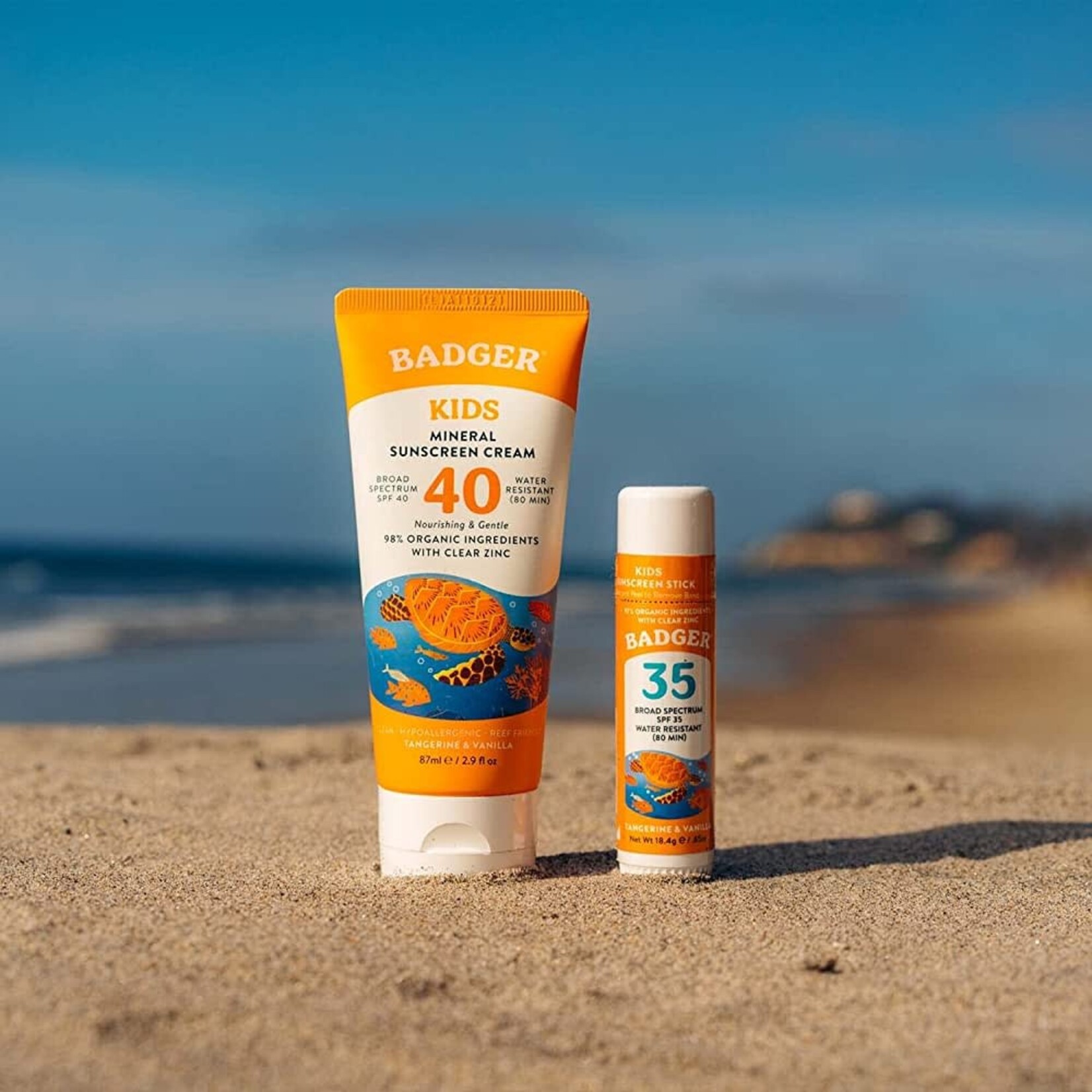 BADGER - Zinc-based Kids Face Stick Mineral Sunscreen SPF 35