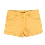Boboli BOBOLI - Orange-yellow shorts with lace borders