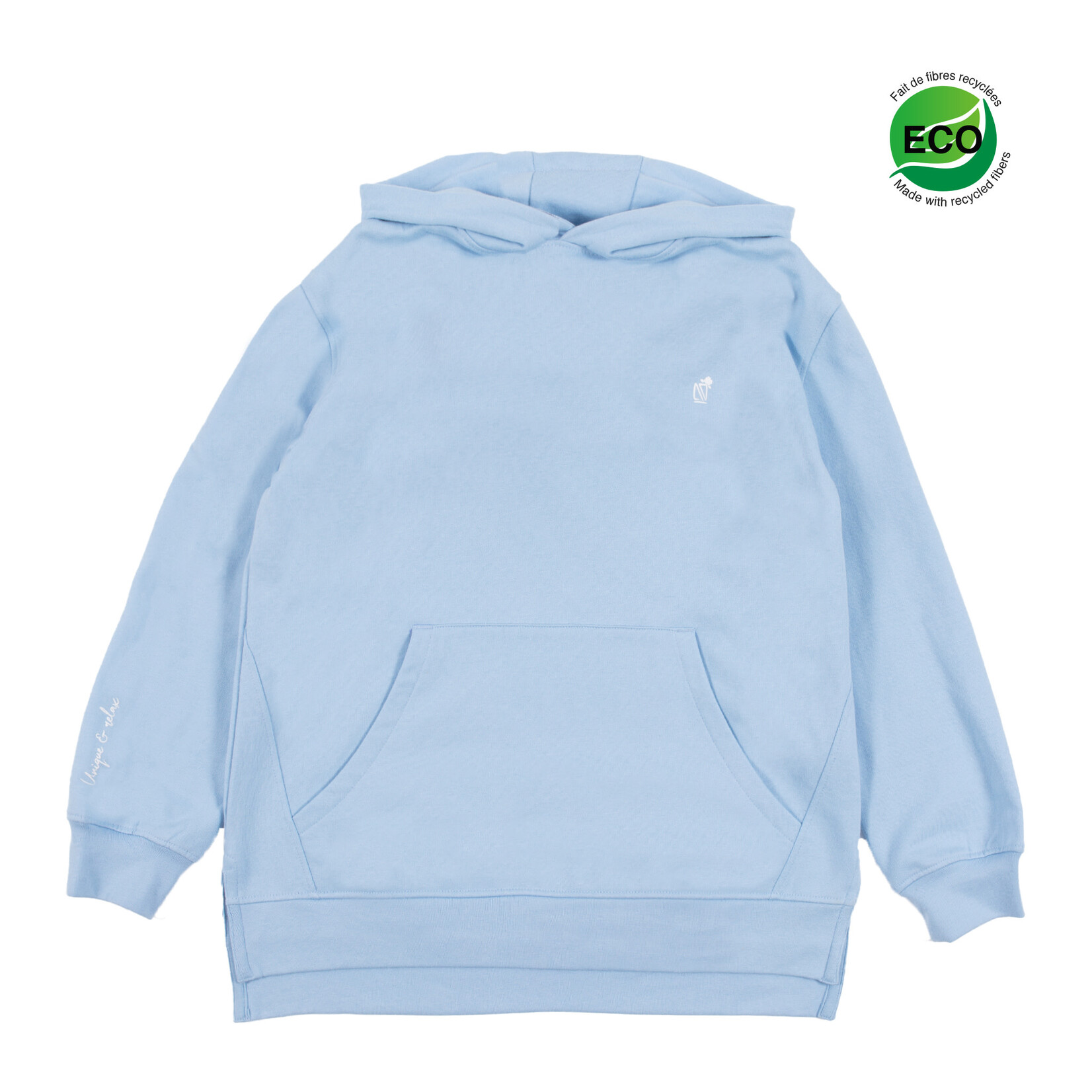 Nanö NANÖ - Longsleeve pale blue hoodie 'Loungewear'