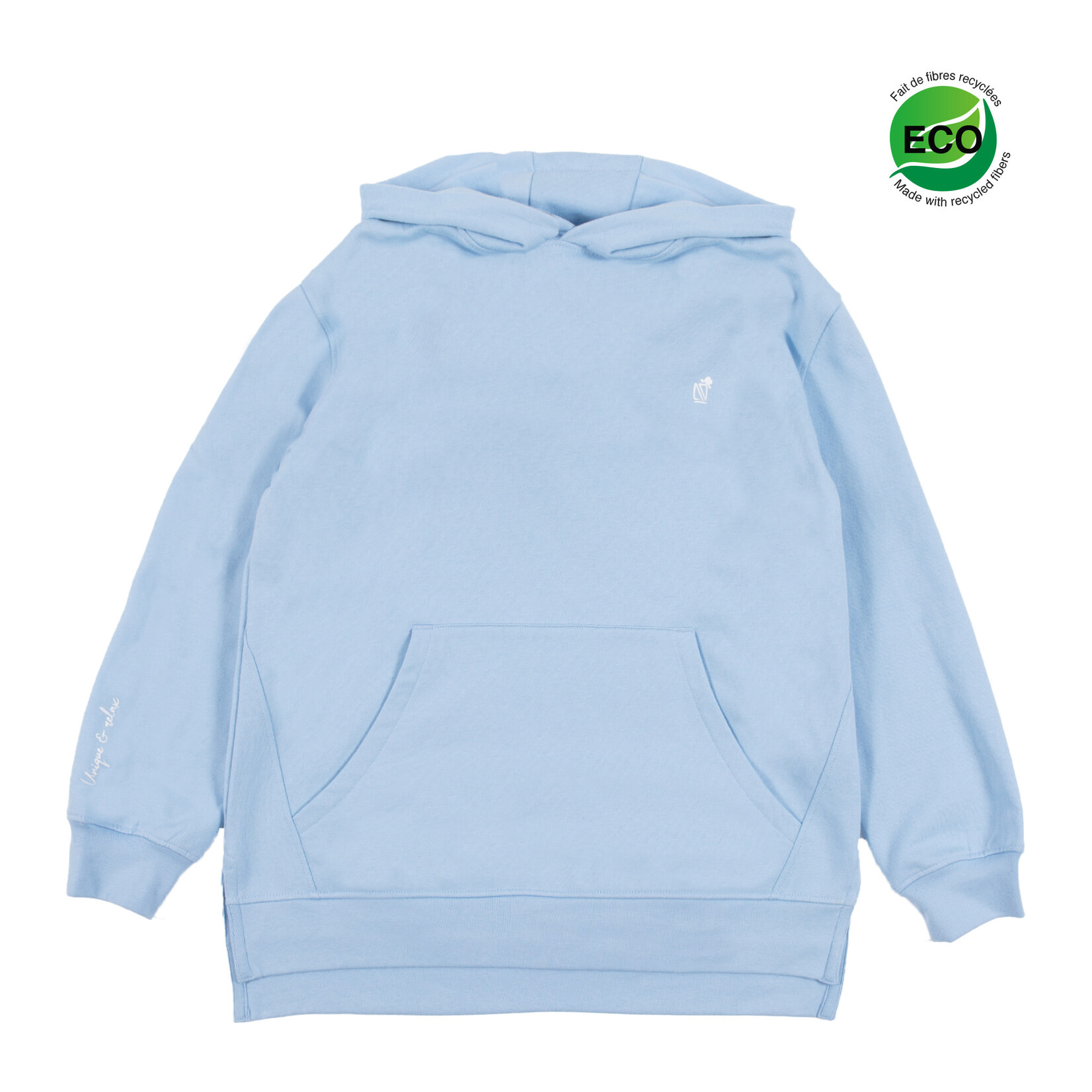 Nanö NANÖ - Longsleeve pale blue hoodie 'Loungewear