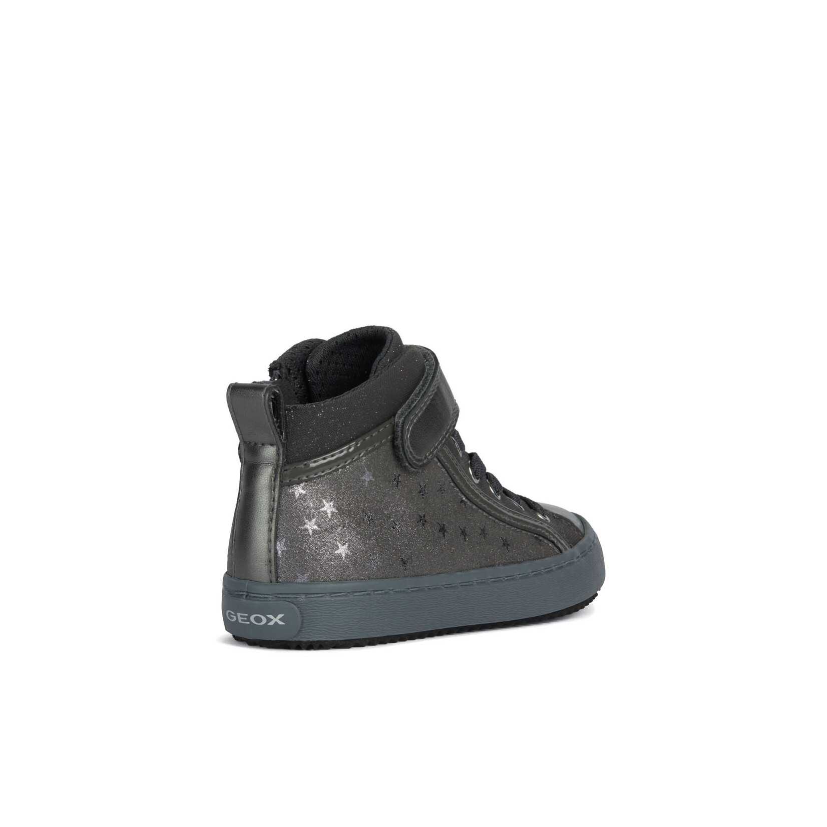 Geox GEOX - High-top Shoes in Glitter Grey with Star Print 'J. Kalispera G. I'