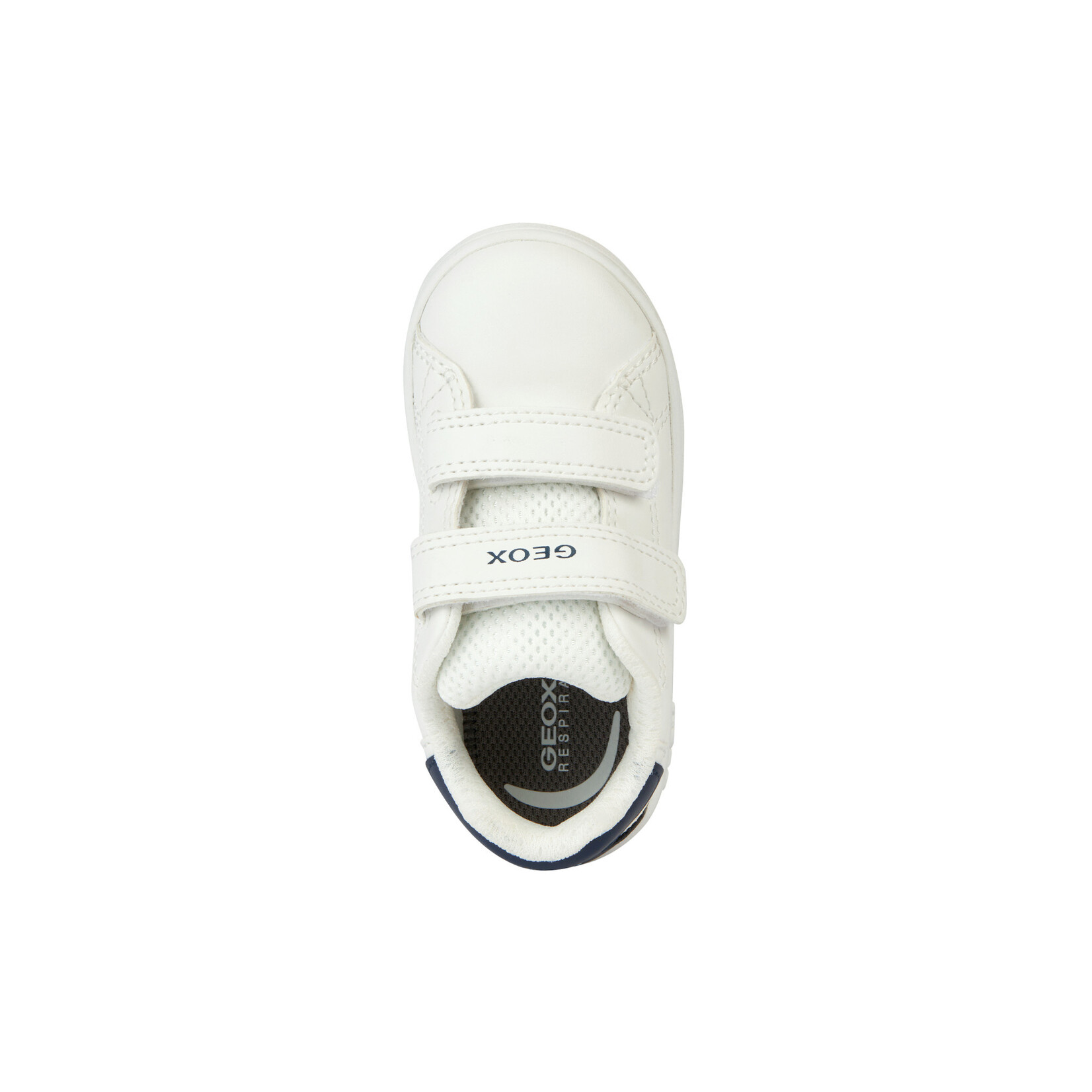 Geox GEOX - Chaussures de cuir synthétique 'B. ECLYPER' - Blanc/Marine