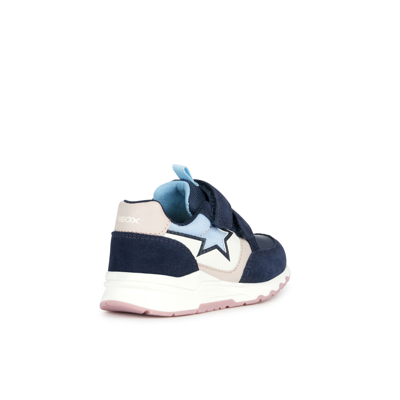 Geox GEOX - Chaussures de sport 'B. PYRIP - Suede+Cuir Synt.' - Marine foncé/Rose pâle