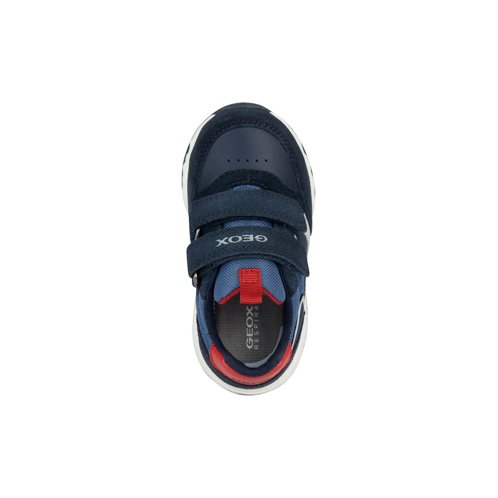Geox GEOX - Chaussures de sport 'B. PYRIP - Suede+Cuir Synt.' - Marine/Rouge