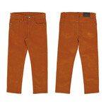 Mayoral MAYORAL - Orange Corduroy Slim Fit Pants