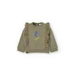 Boboli BOBOLI - Sweatshirt with reversible sequent tulip appliqué