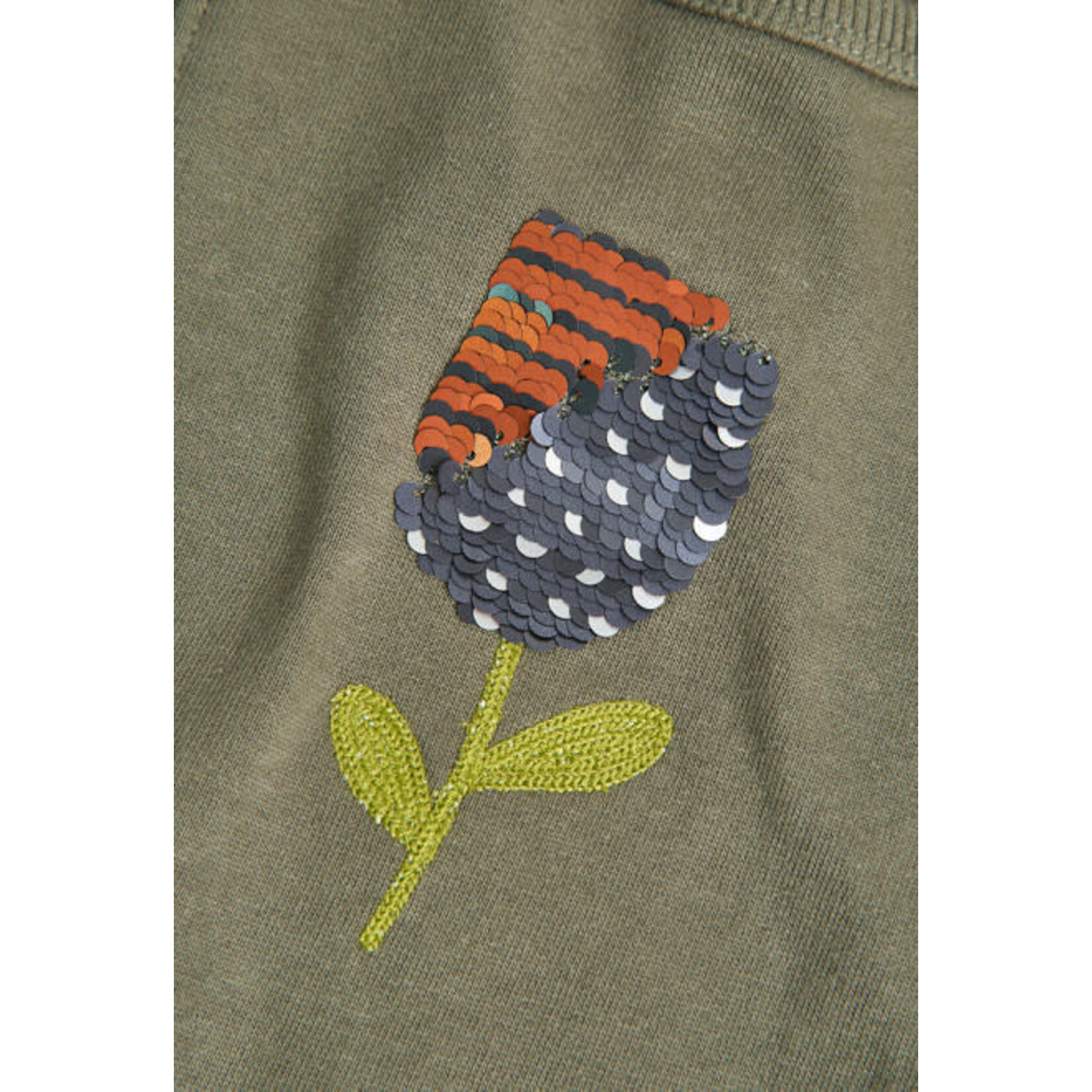 Boboli BOBOLI - Sweatshirt with reversible sequent tulip appliqué
