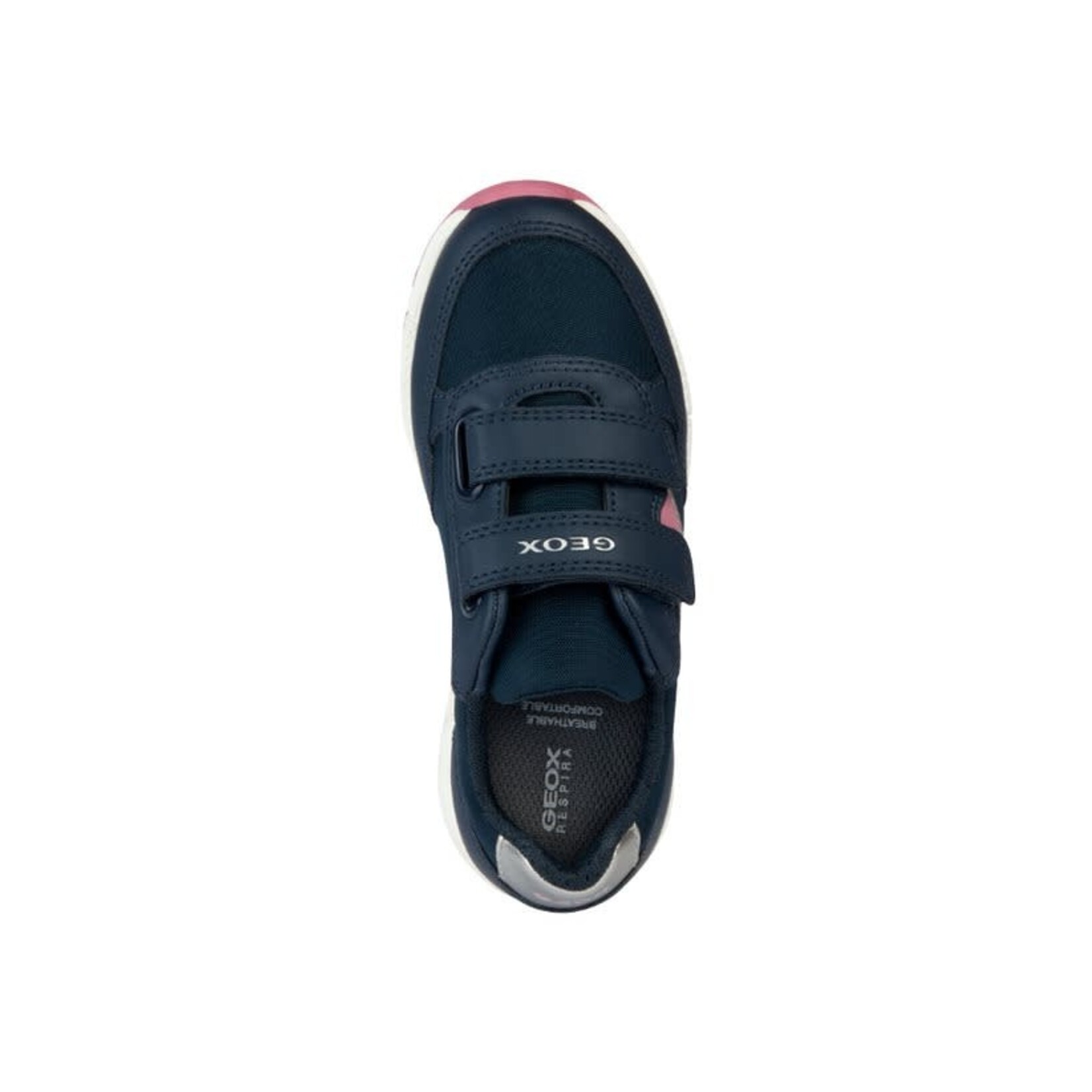 Geox GEOX - Chaussures de sport 'J. Alben - Text + Synt. Leather' - Navy Fushia