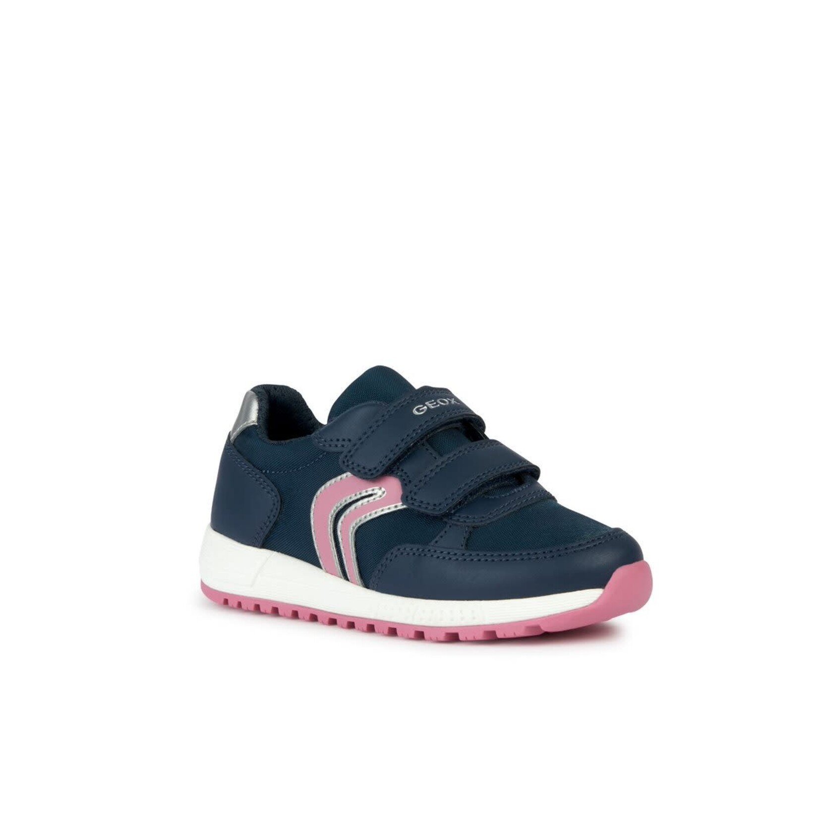 Geox GEOX - Chaussures de sport 'J. Alben - Text + Synt. Leather' - Navy Fushia