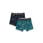 Nanö NANÖ - Set of Two Navy and Turquoise Boxers 'Planets and Skiers'