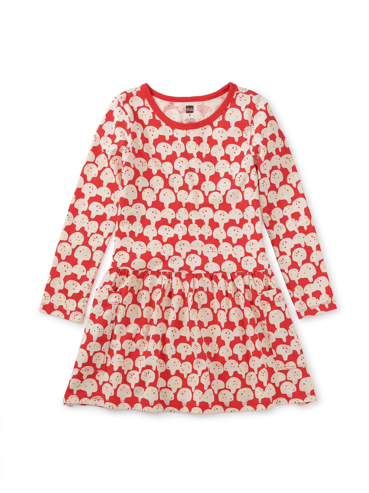 Coral shop tea dress