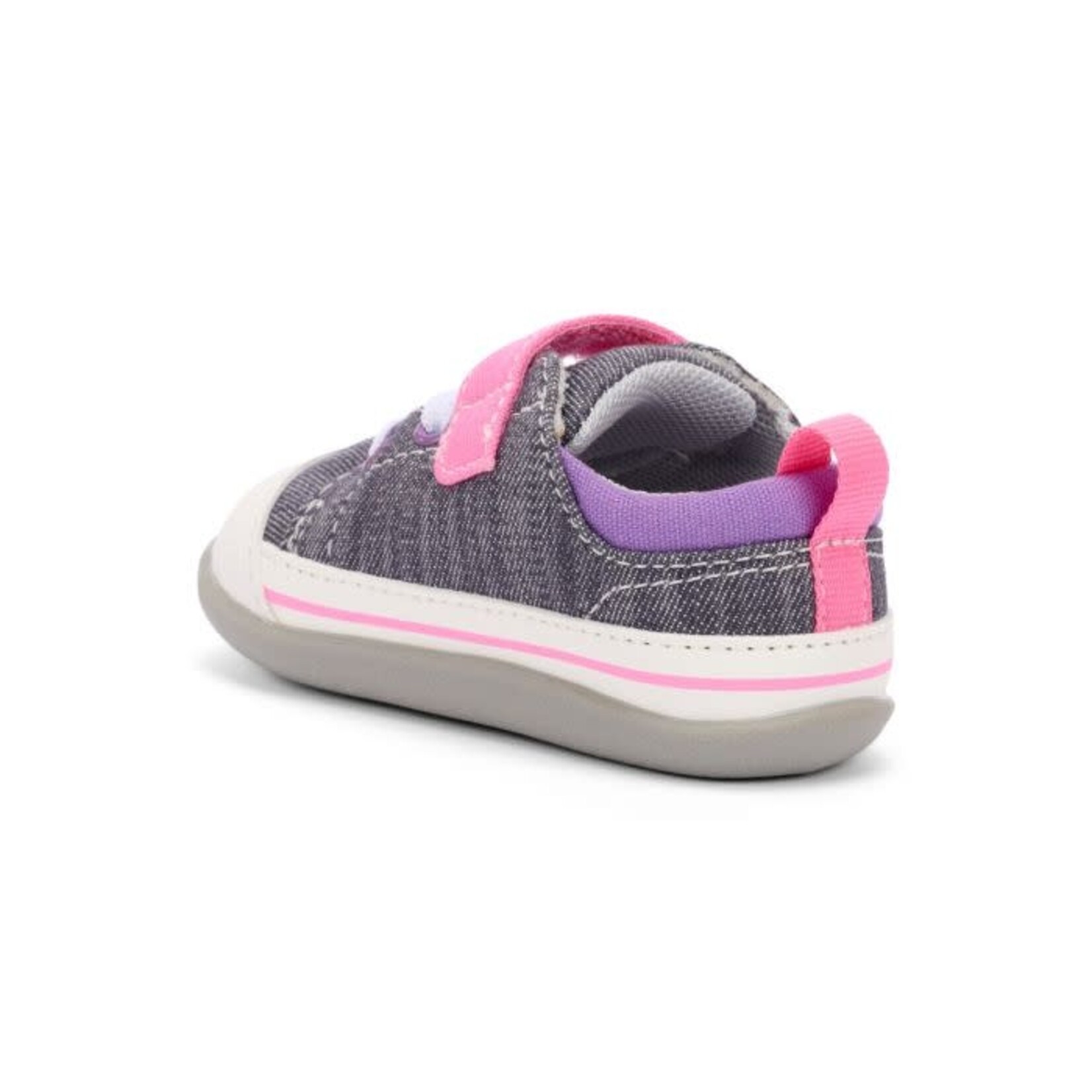 See Kai Run SEE KAI RUN - Flexible First Walker Transition Shoes 'Stevie II INF - Gray/Pink'