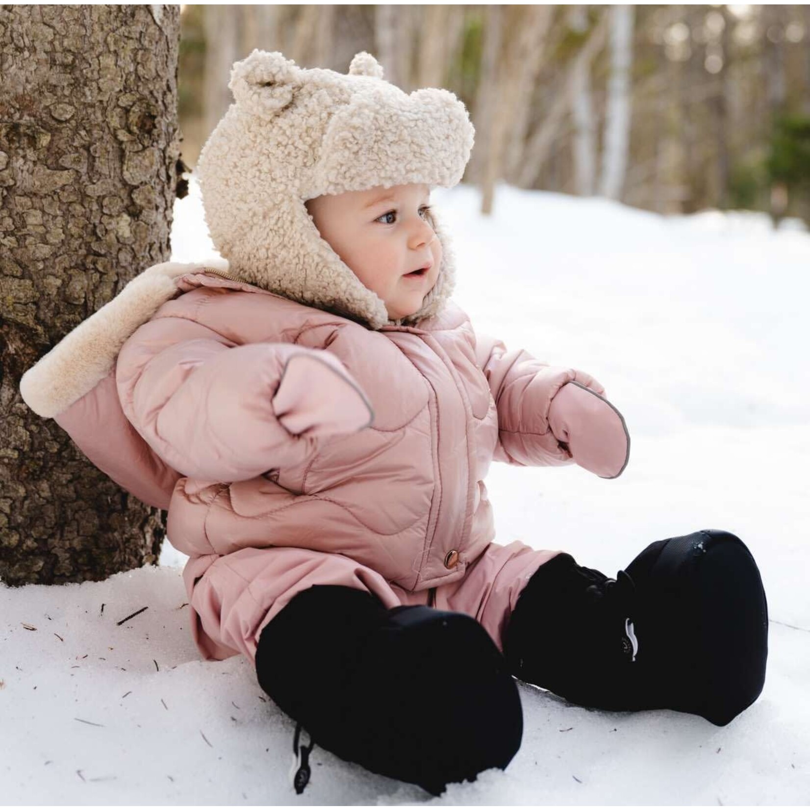 Calikids CALIKIDS - Mitaines mi-saison imperméables pour bébé "Rose Blush'