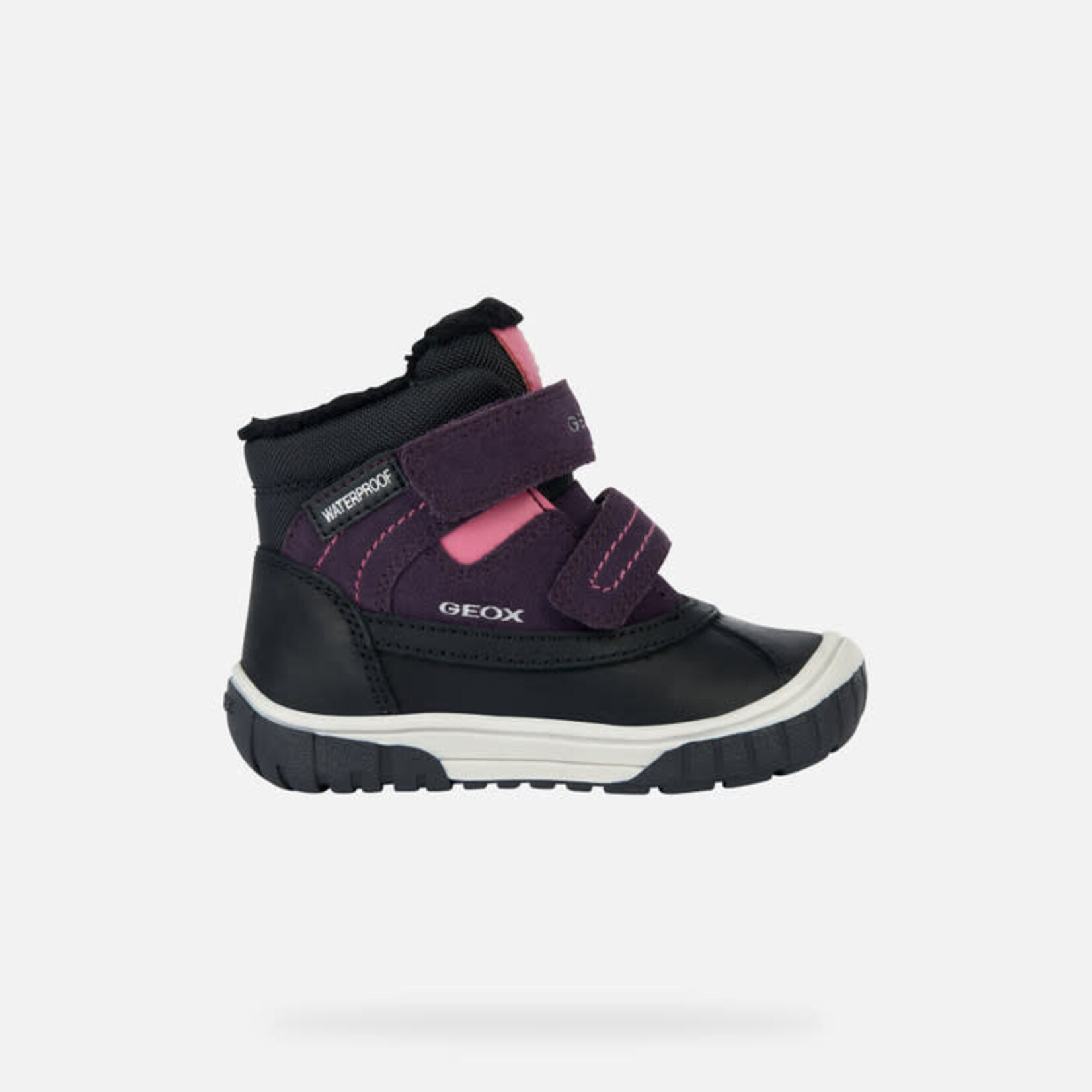 Geox GEOX - Mid-Season Waterproof Boots  'Omar - Suede and nylon- Purple/pink'