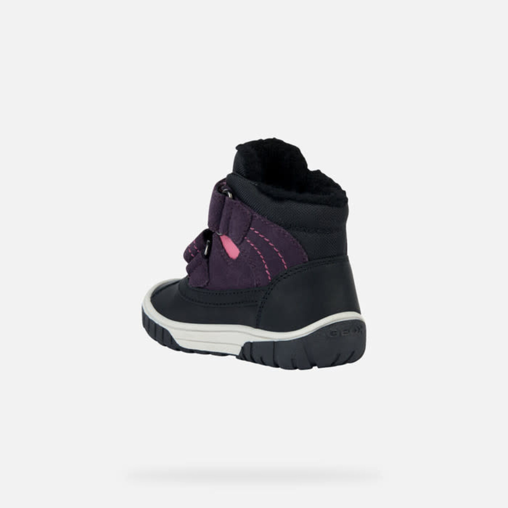 Geox GEOX - Bottes mi-saison avec doublures et imperméables 'Omar - Suède et nylon - Mauve/rose'