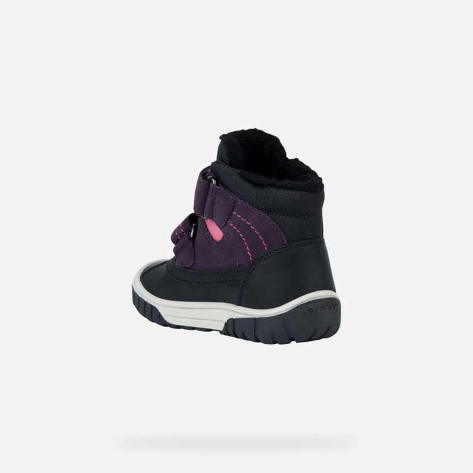 Geox GEOX - Mid-Season Waterproof Boots  'Omar - Suede and nylon- Purple/pink'