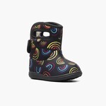BOGS BOGS - Insulated Mid Season Waterproof Boots 'Baby Bogs II Wild' - Black/Rainbow