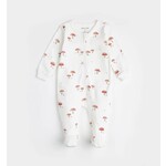 Petit Lem PETIT LEM - White footed pyjama with mushroom print