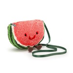 Jellycat JELLYCAT - Sac à bandoulière melon d'eau en peluche 'Amuseable Watermelon Bag'