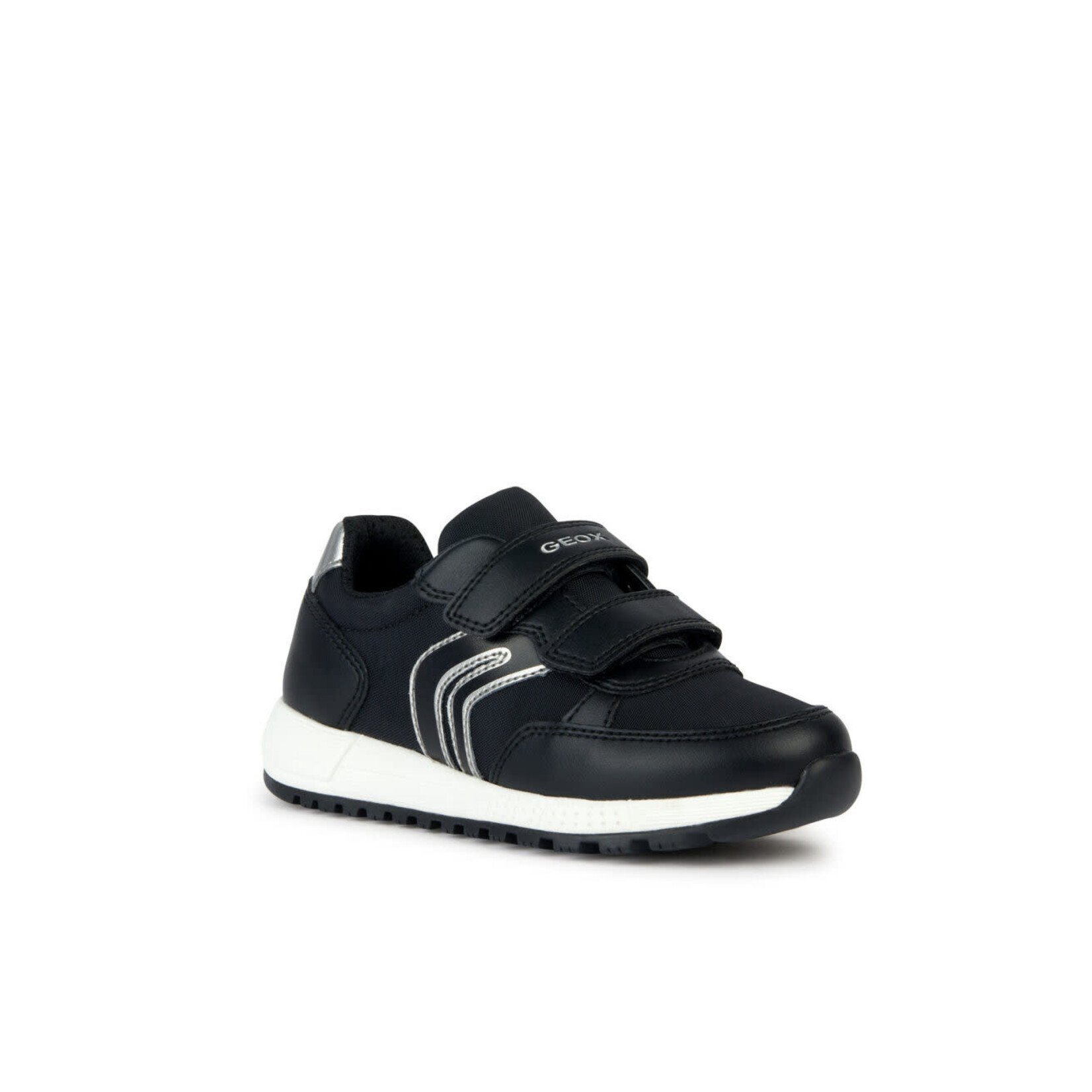 Geox GEOX -  Running shoes 'G. Alben - Synt leather and textile' - Black/Dark Silver
